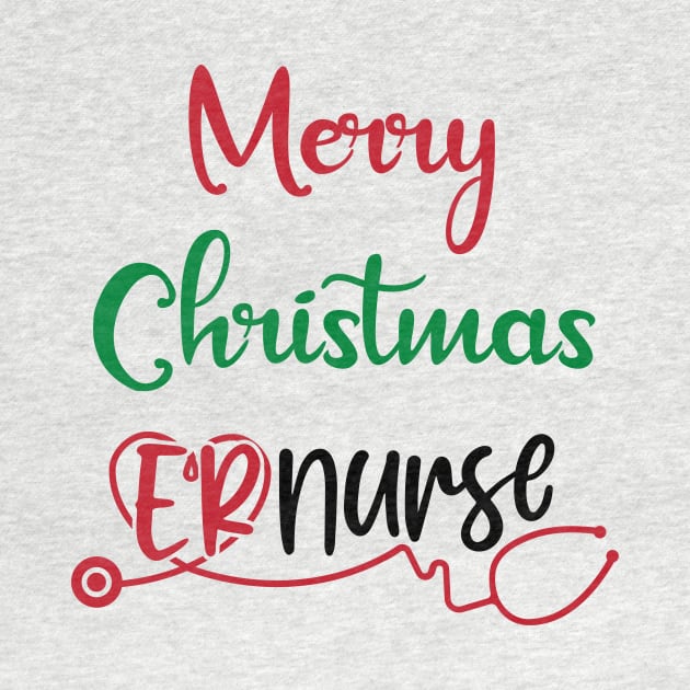 Merry Christmas Er Nurse by SybaDesign